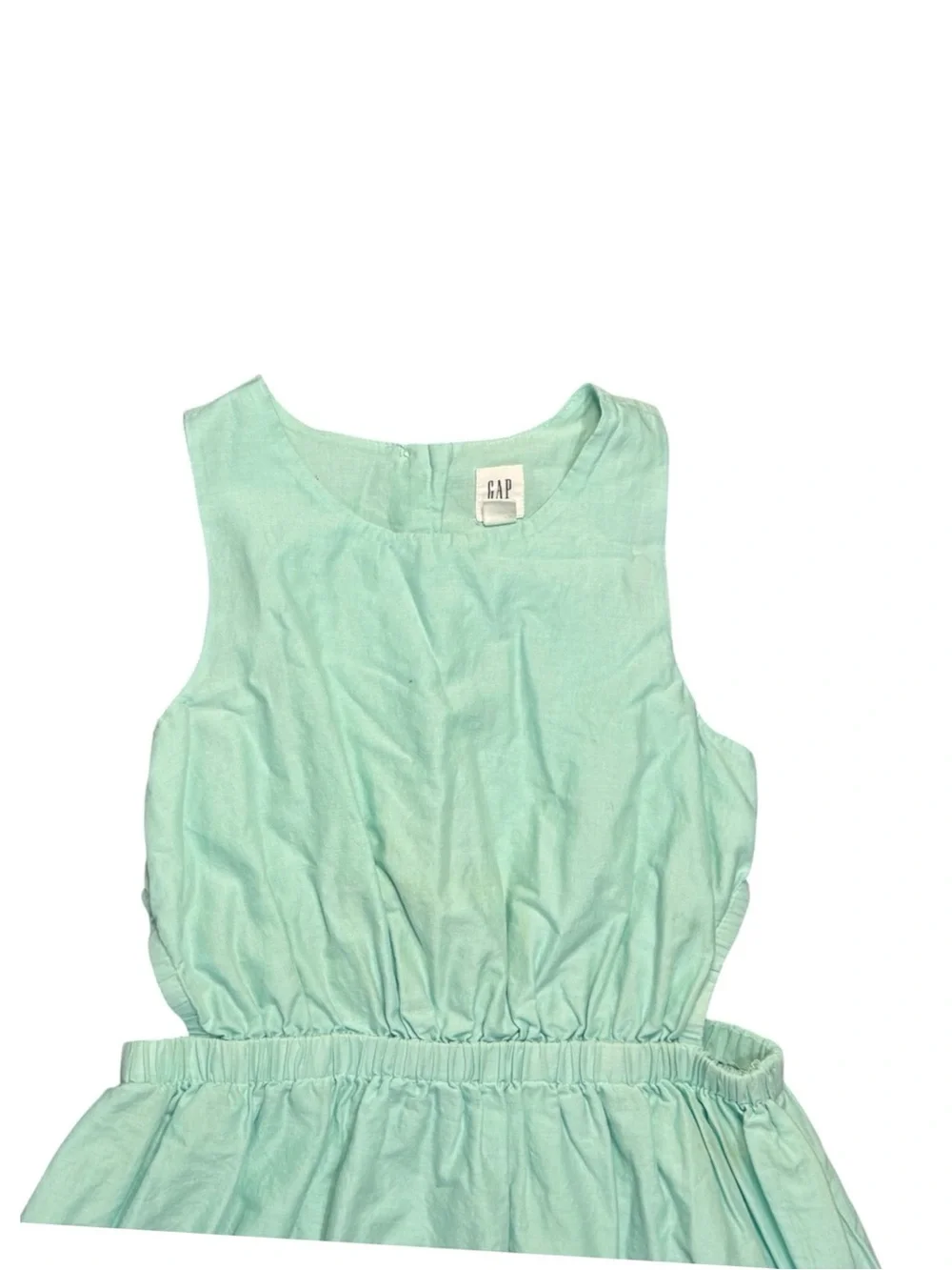GAP Kids | Eyelet Cutout Sleeveless Dress Aqua Girls Medium